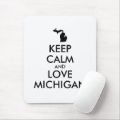 カスタマイズ保可能なCALMとLOVE MICHIGAN マウスパッド (マウス)