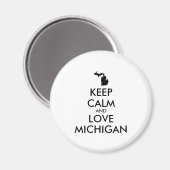 カスタマイズ保可能なCALMとLOVE MICHIGAN マグネット (正面/裏面)