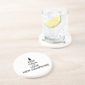 カスタマイズ保可能なCALMとLOVE NEW HAMPSHIRE コースター (側面)