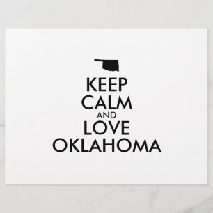 カスタマイズ保可能なCALMとLOVE OKLAHOMA チラシ