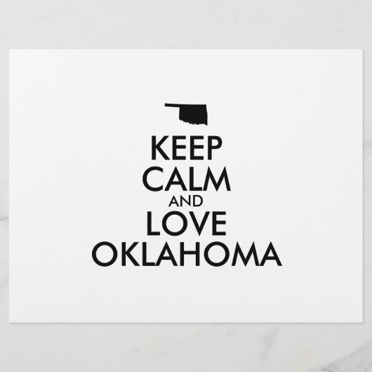 カスタマイズ保可能なCALMとLOVE OKLAHOMA チラシ (正面)