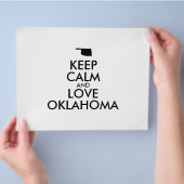 カスタマイズ保可能なCALMとLOVE OKLAHOMA チラシ (手)