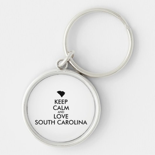 カスタマイズ保可能なCALMとLOVE SOUTH CAROLINA キーホルダー (正面)