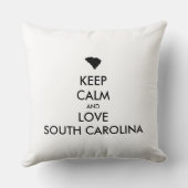 カスタマイズ保可能なCALMとLOVE SOUTH CAROLINA クッション (裏面)