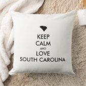 カスタマイズ保可能なCALMとLOVE SOUTH CAROLINA クッション (ブランケット)