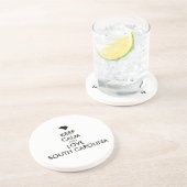 カスタマイズ保可能なCALMとLOVE SOUTH CAROLINA コースター (側面)