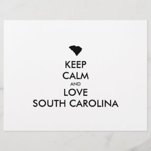 カスタマイズ保可能なCALMとLOVE SOUTH CAROLINA チラシ