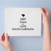 カスタマイズ保可能なCALMとLOVE SOUTH CAROLINA チラシ (手)