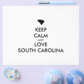 カスタマイズ保可能なCALMとLOVE SOUTH CAROLINA チラシ (シングル)