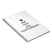 カスタマイズ保可能なCALMとLOVE SOUTH CAROLINA ノートブック (右側)