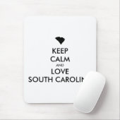 カスタマイズ保可能なCALMとLOVE SOUTH CAROLINA マウスパッド (マウス)