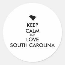 カスタマイズ保可能なCALMとLOVE SOUTH CAROLINA ラウンドシール