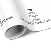 カスタマイズ保可能なCALMとLOVE SOUTH CAROLINA ラッピングペーパー (ロールコーナー)