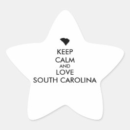 カスタマイズ保可能なCALMとLOVE SOUTH CAROLINA 星シール