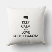 カスタマイズ保可能なCALMとLOVE SOUTH DAKOTA クッション (裏面)