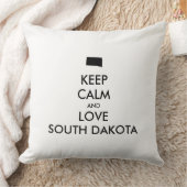 カスタマイズ保可能なCALMとLOVE SOUTH DAKOTA クッション (ブランケット)