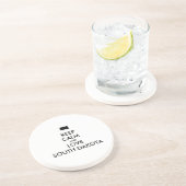 カスタマイズ保可能なCALMとLOVE SOUTH DAKOTA コースター (側面)