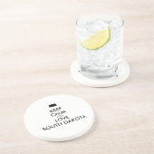 カスタマイズ保可能なCALMとLOVE SOUTH DAKOTA コースター (側面)