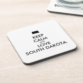 カスタマイズ保可能なCALMとLOVE SOUTH DAKOTA コースター (左側)