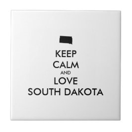 カスタマイズ保可能なCALMとLOVE SOUTH DAKOTA タイル