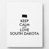 カスタマイズ保可能なCALMとLOVE SOUTH DAKOTA フォトプラーク (正面)