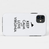 カスタマイズ保可能なCALMとLOVE VIRGINIA Case-Mate iPhoneケース (裏面(横))