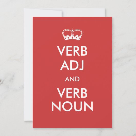 カスタマイズ保可能なCalm招待状スタイルカード 招待状 (正面)