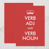 カスタマイズ保可能なCalm招待状スタイルカード 招待状 (正面/裏面)