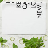 カスタマイズ保可能なCALM AND LOVEニュージャージー キッチンタオル (折り畳み)