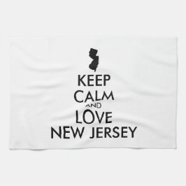 カスタマイズ保可能なCALM AND LOVEニュージャージー キッチンタオル