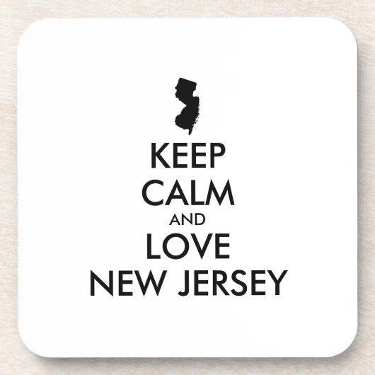 カスタマイズ保可能なCALM AND LOVEニュージャージー コースター (正面)