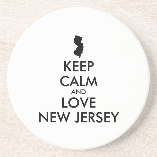 カスタマイズ保可能なCALM AND LOVEニュージャージー コースター (正面)