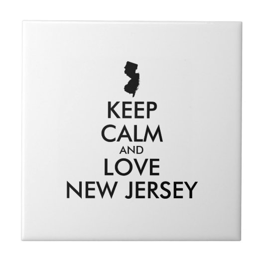 カスタマイズ保可能なCALM AND LOVEニュージャージー タイル (正面)