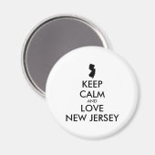 カスタマイズ保可能なCALM AND LOVEニュージャージー マグネット (正面/裏面)