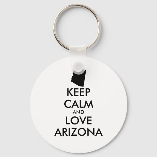 カスタマイズ保可能なCALM and LOVE ARIZONA キーホルダー (正面)