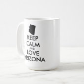 カスタマイズ保可能なCALM and LOVE ARIZONA コーヒーマグカップ (正面左)