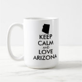 カスタマイズ保可能なCALM and LOVE ARIZONA コーヒーマグカップ (左)