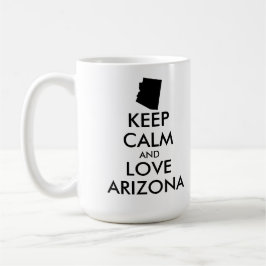 カスタマイズ保可能なCALM and LOVE ARIZONA コーヒーマグカップ