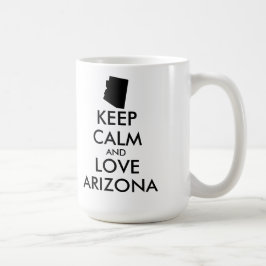 カスタマイズ保可能なCALM and LOVE ARIZONA コーヒーマグカップ