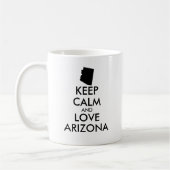 カスタマイズ保可能なCALM and LOVE ARIZONA コーヒーマグカップ (左)