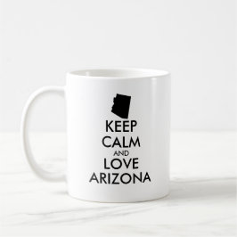 カスタマイズ保可能なCALM and LOVE ARIZONA コーヒーマグカップ