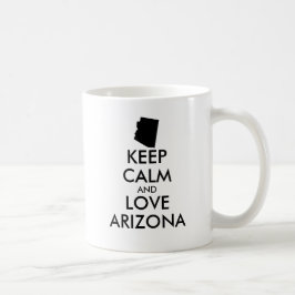 カスタマイズ保可能なCALM and LOVE ARIZONA コーヒーマグカップ