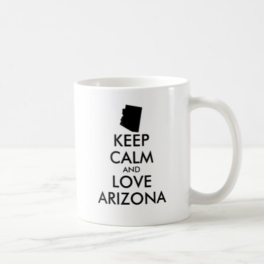 カスタマイズ保可能なCALM and LOVE ARIZONA コーヒーマグカップ (右)