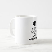 カスタマイズ保可能なCALM and LOVE ARIZONA コーヒーマグカップ (正面左)