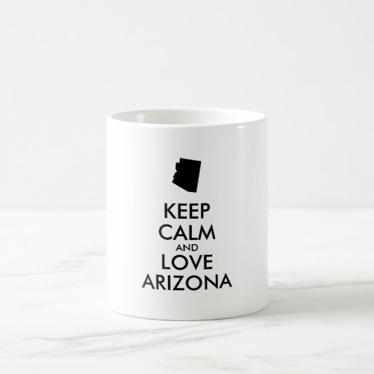 カスタマイズ保可能なCALM and LOVE ARIZONA コーヒーマグカップ (中央)