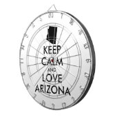 カスタマイズ保可能なCALM and LOVE ARIZONA ダーツボード (正面右)
