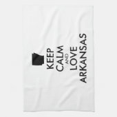 カスタマイズ保可能なCALM and LOVE ARKANSAS キッチンタオル (縦)