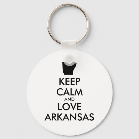 カスタマイズ保可能なCALM and LOVE ARKANSAS キーホルダー (正面)