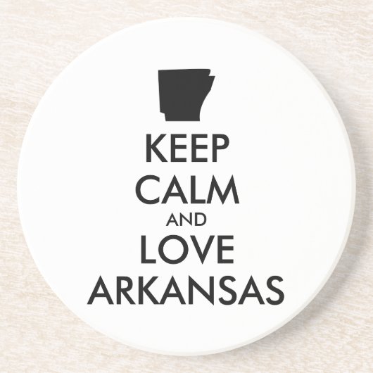 カスタマイズ保可能なCALM and LOVE ARKANSAS コースター (正面)