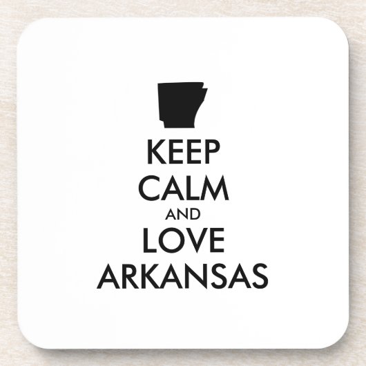 カスタマイズ保可能なCALM and LOVE ARKANSAS コースター (正面)